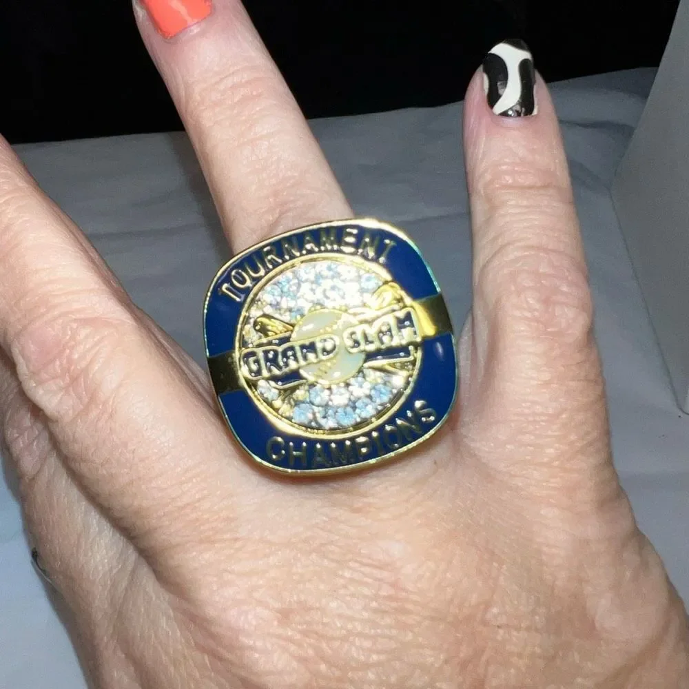 Gold Tone‎ Fun Faux Grand Slam Tournament Win Ring